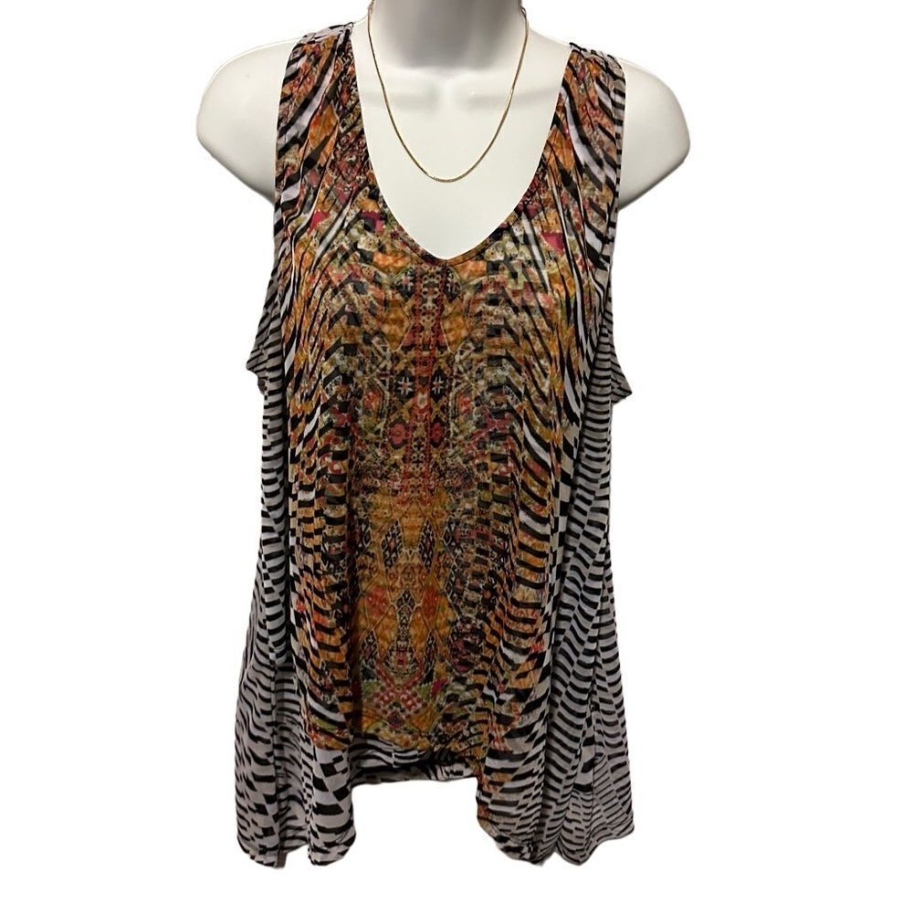 ☀️Lane Bryant Colorful Flowy Tank Top – Women’s Size 14/16